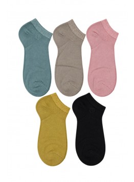 Set de 5 perechi sosete de bambus